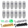 Swpeet 12 Sets 1/2" x 1-1/5" Silver Stainless Steel Standoff