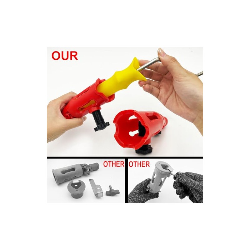Multi-Angle Paint Brush Extender Red, Paint Edger Tool for High