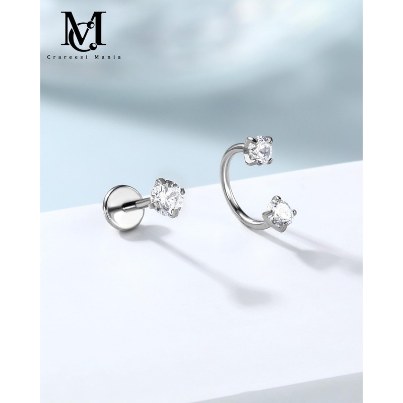 CM Crareesi Mania 20G Nose Rings Hoops 316L Stainless Steel