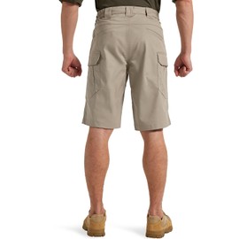 Hiwise Men's Hiking Cargo Shorts Stretch Tactical Outdoor Work Shorts Water Resistant Lightweight Shorts with Multi Pockets (Khaki, 36WX10L)