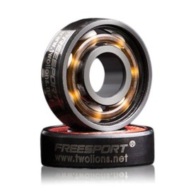 Ceramic Skate Ball Bearings, 608RS ABEC 9 Ball Bearings for Skate, Skateboard Ball Bearings, Longboard Ball Bearings, Roller Skate Ball Bearings, 8 mm x 22 mm x 7 mm, Pack of 8