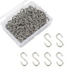 YFFSFDC 100 Pack S Shaped Hooks Mini Hooks Stainless Steel