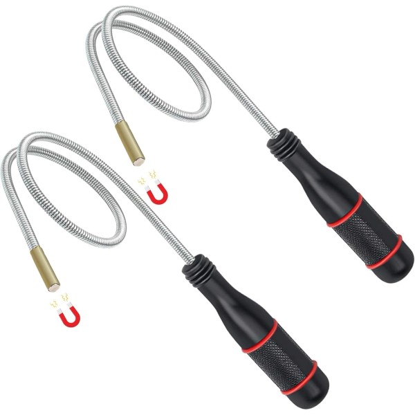 Unbranded 2Pcs Flexible Magnetic Pickup Tool, Bendable Magnet Pickup Tool