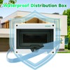 DEWIN Surface-Mounted Distribution Box, IP65 Waterproof, Outdoor Fuse Box, Surface-Mounted,