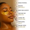 BRAWNA Parches de Hidrogel Oro 24K para Ojos, Ojeras y