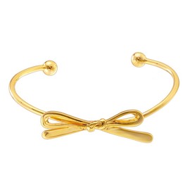 APMGONT Gold Bangle for Women, Gold-Plated Bangle, Women Oval Bangle, Adjustable, Gift for Women Girls, Copper