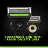 GilletteLabs LametteDi Ricambio Per Rasoio Da Uomo, Confezione Da 16,