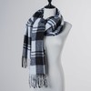 RonFoxi Black Scarf for Women Winter - Long Fashion Black