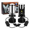 2pcs Focos Led H4/9003/hb2 Lupa Alta Y Baja Auto Motocicleta