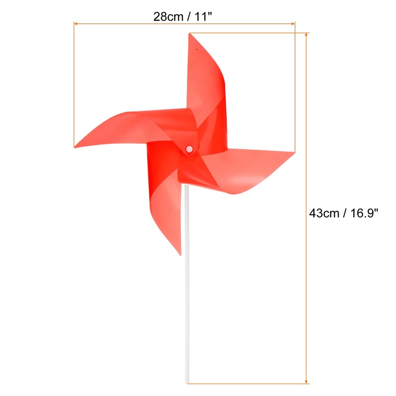 sourcing map 25pcs Windmills for the Yard Garden 17" x