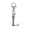 Initial Letter L Alphabet Sterling Silver Clip-On Charm - for