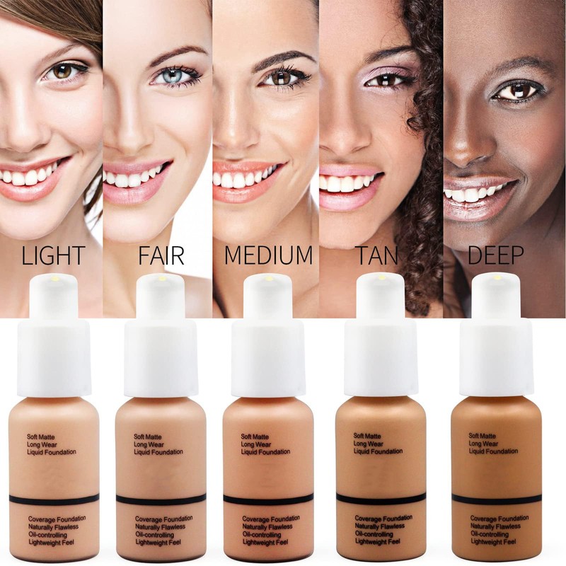 Foundation, 30 ml Full Coverage Foundation, Concealer Liquid Foundation, Full
