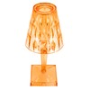 LED Crystal Table Lamp Transparent Prism Dimmable Desk Lamp USB