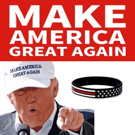 x xotic tech 6PCS American Flag Silicone Stretchable Sports Bracelets, Power of Faith USA Thin Red Line Rubber Wristbands Band Set for Americanism Patriotic Holiday Independence Day Men Women Gifts