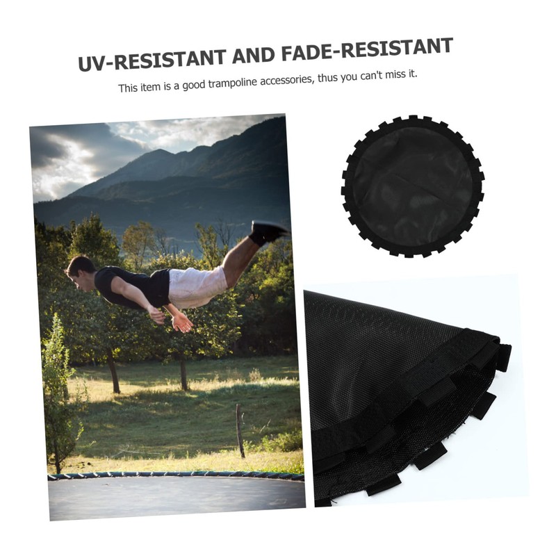 Kisangel 1pc Heavy-Duty Uv-Resistant Trampoline Replacement Mat Durable Round Jumping
