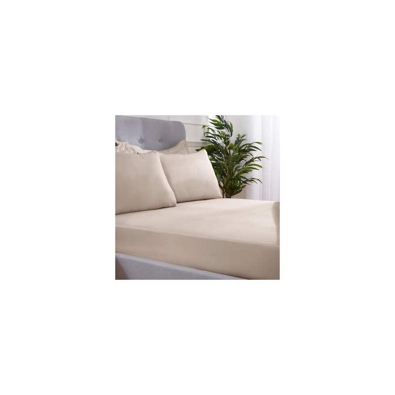 Sleepdown Fitted Sheet Plain Warm Cosy Breathable Super Soft 100%