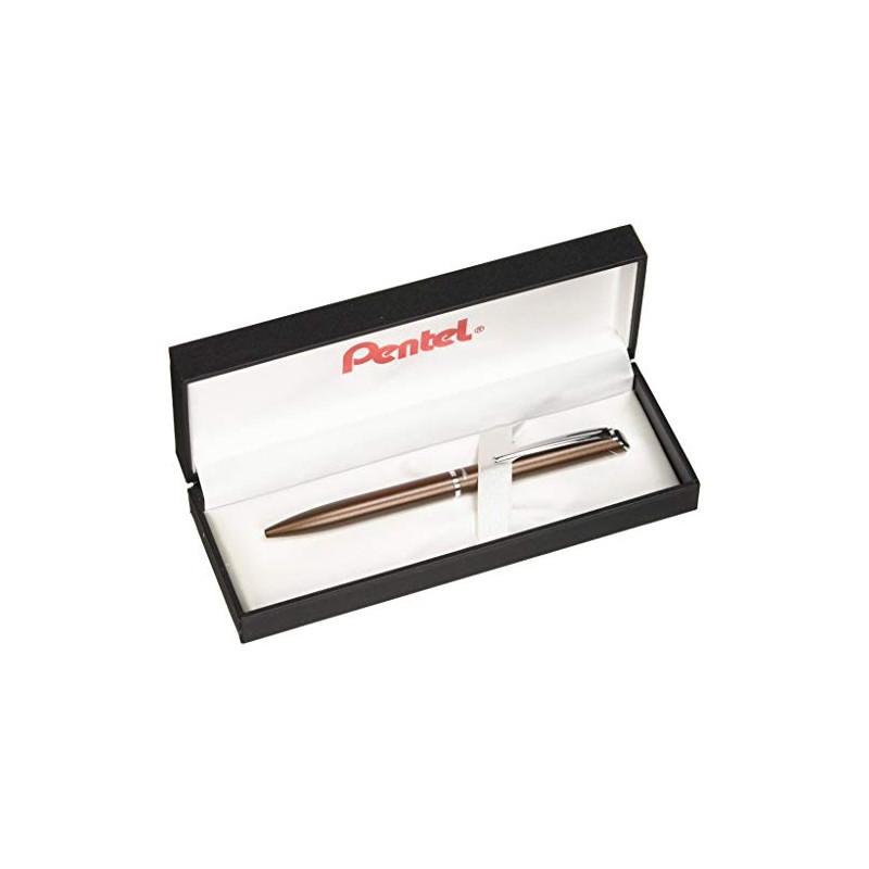 Pentel BL2007 Energel Philography Roller 0.7 mm Metal Shaft Brown