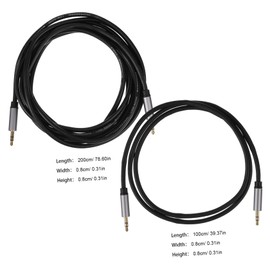 LABRIMP 3.5mm Audio Cable for Headphones and Speakers Male to Male Stereo Auxiliary Cord Sturdy Braided Design 1.5m Length for Home Theater and Car Audio