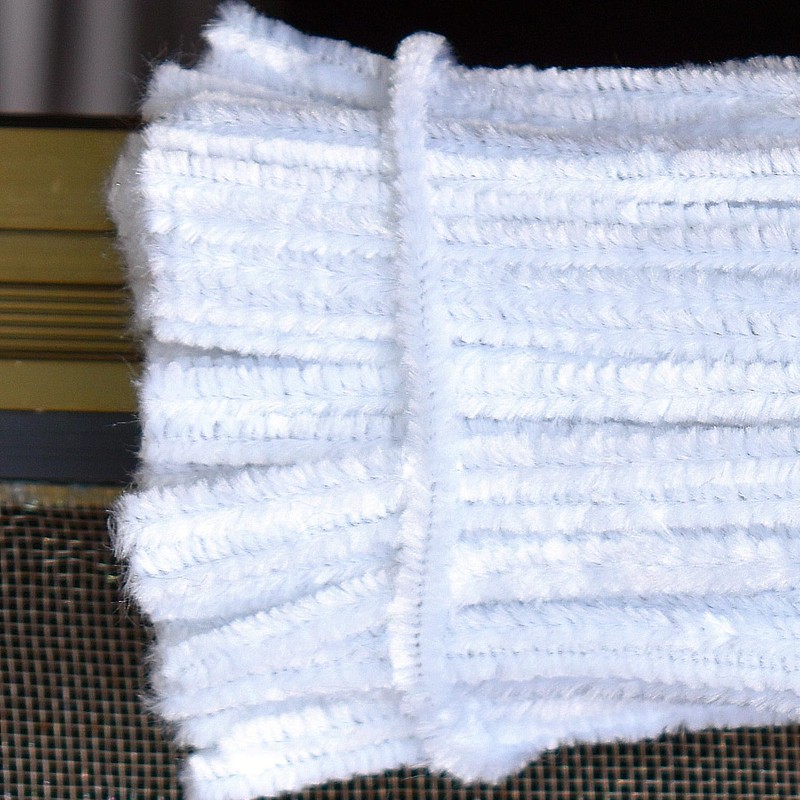 White Pipe Cleaners Crafts (100 Pack) Chenille Stems for DIY