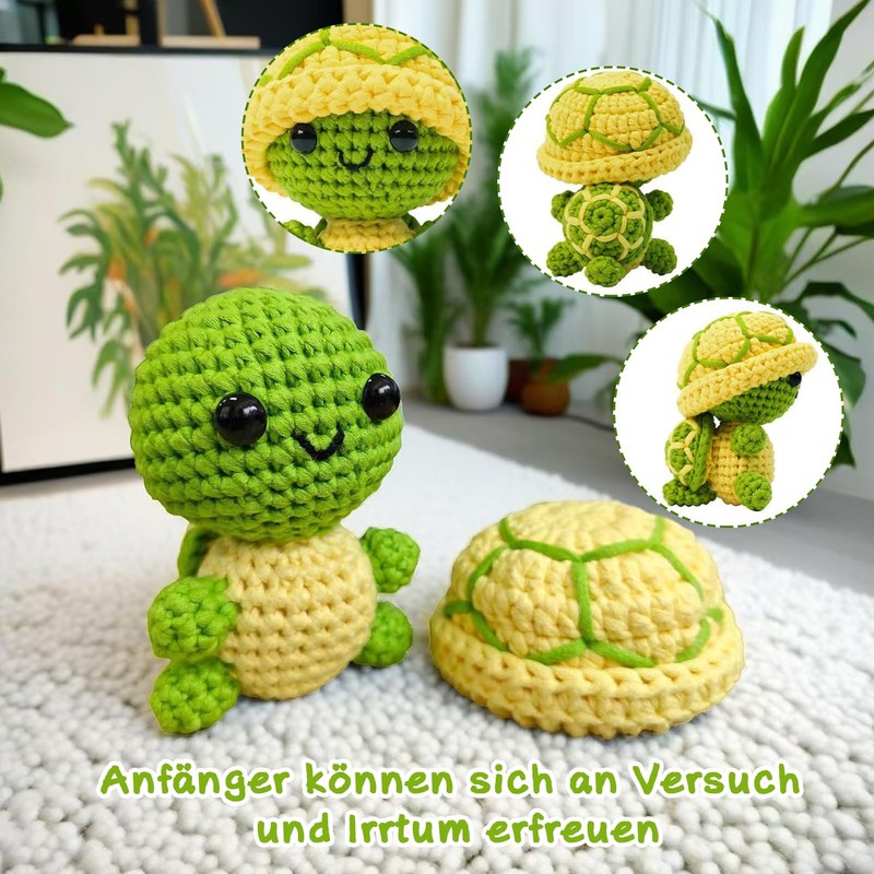 LYKTRIX Crochet Set Animals, Crochet Set for Beginners, Animal Crochet