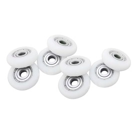 YUANQIAN 8Pcs/Lot 4x16x6 Nylon Ball Bearings MM Nylon Shower Door Roller Bearing Pulley