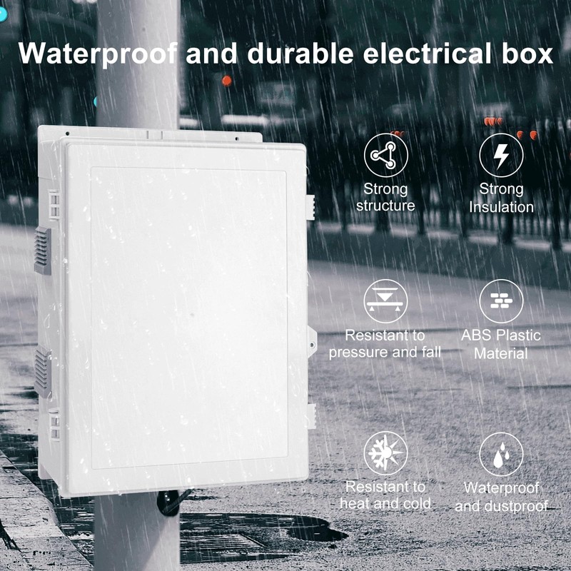 Namunanee Outdoor Electrical Junction Box, ABS Water Resistant Enclosure with