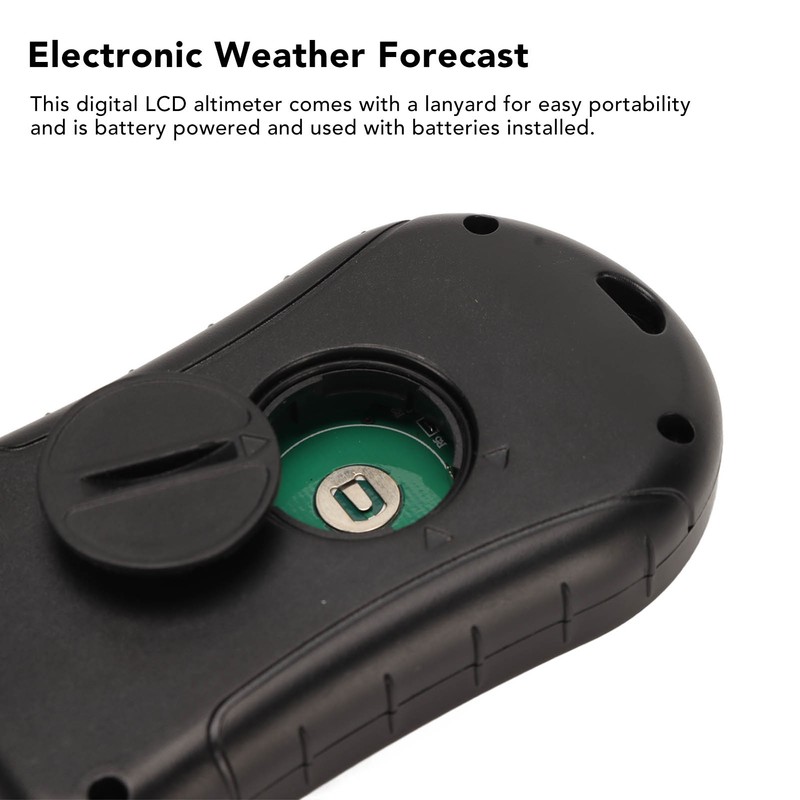 Multifunctional Electronic Altimeter Barometer Weather Forecast Full Screen Backlit Display