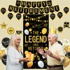 Roetyce Retirement Party Decorations for Men Women, Black Gold Happy