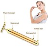 Beauty Bar 24k Golden Pulse Facial Massager, T-Shape Electric Sign