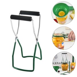 LABRIMP 6pcs Stainless Steel Canning Jar Lifter Clips for Home Canning Includes Funnels and Magnetic Lid Lifter for Easy Jar Handling