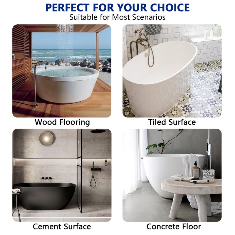 Freestanding Tub Drain Rough-in Kit with PVC Adapter, Bathtub Drain