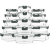 Skroam 15 Pack Glass Food Storage Containers with Lids Airtight,