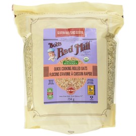 Bob's Red Mill Quick Cooking Rolled Oats, Gluten Free, Organic 794g (Pack of 1)