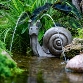 Aquascape Silly Snail Spitter Fountain for Pond and Garden, 78373