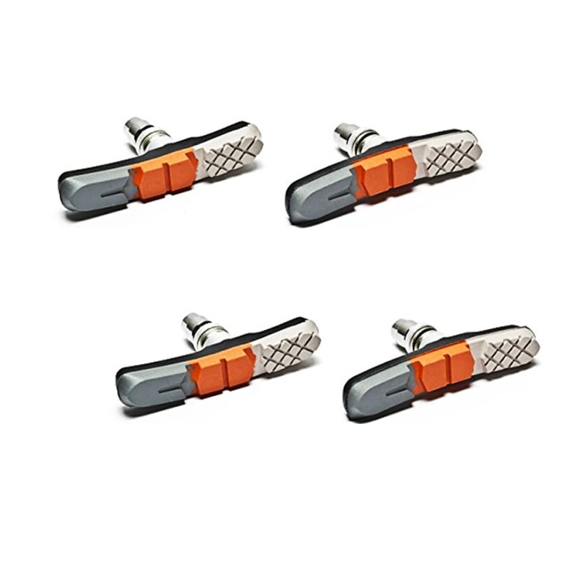 AWE X 2 Pairs Triple Contour V Brake Pads Grey/Orange/White