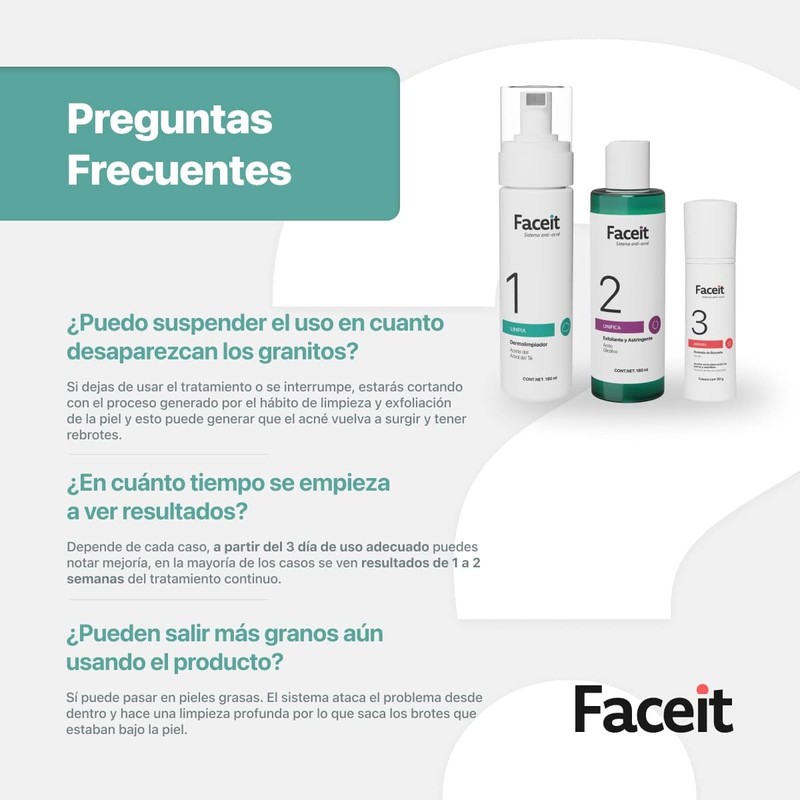 Faceit Kit Rutina Antiacné 3 Pasos