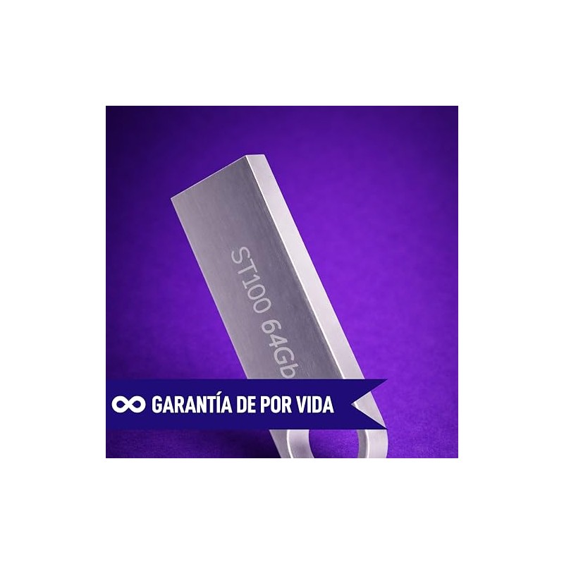 Memoria USB 64GB Tipo A 2.0 de Metal Stylos Tech