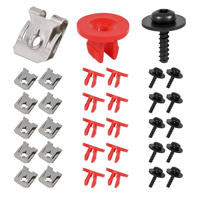 WHALETAIL 10 Sets T30 Engine Splash Shield Screw Kit, Splash