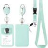 Retractable Badge Reel Heavy Duty Detachable Lanyard ID Card Holder