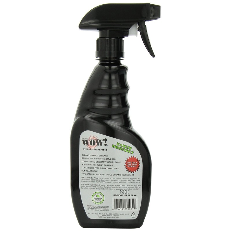WOW! EZ FINISHES Wow! Stainless Steel Cleaner & Protectant, 16