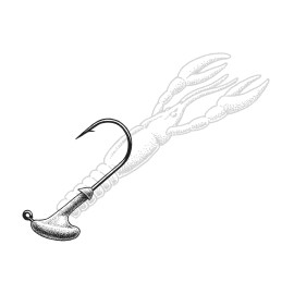 Owner 5144-028 Stand Up Jig head - 1/8 oz Hook:2/0 Qty:5