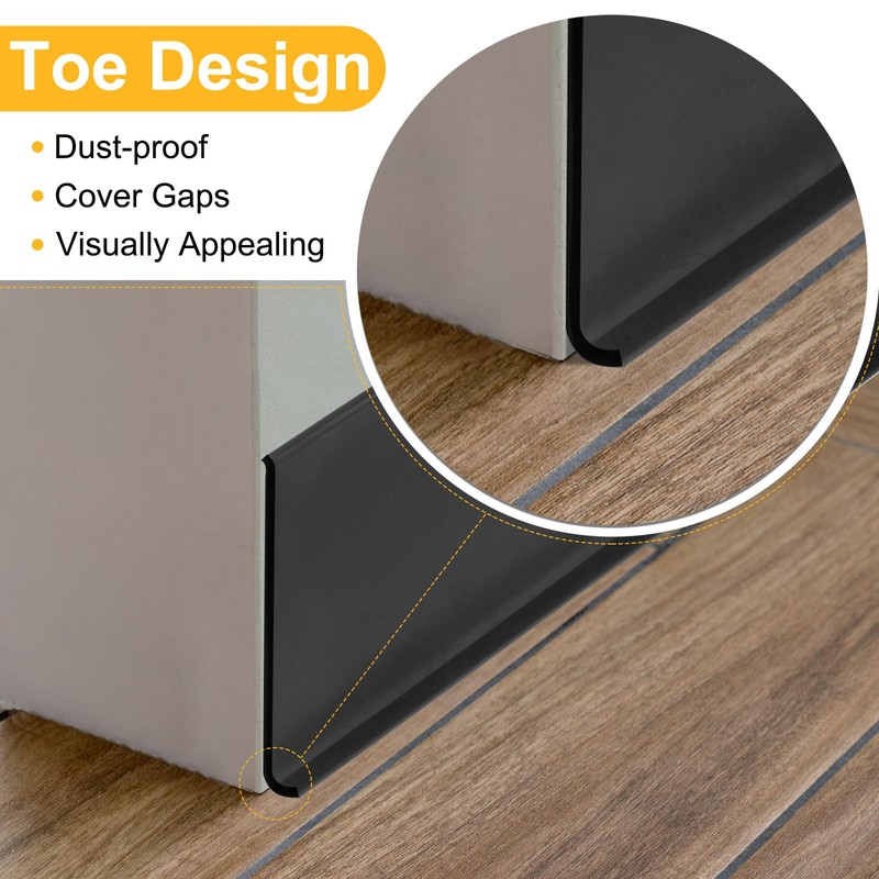 HARFINGTON 20ft x 6" Baseboard Trim Peel and Stick Wall