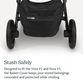UPPAbaby UPPAbaby Basket Cover for Vista V2 and Vista V3 Strollers - Protects and Conceals Belongings - Easy Attachment and Access - Water-Resistant Material