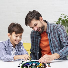 Jigfoxy Wooden Puzzles for Adults, Tree of Life Wooden Jigsaw Puzzles, Unique Zen Shape Puzzles, Christmas Thanksgiving Gifts for Family Friend(XL-20 * 20in-630psc)