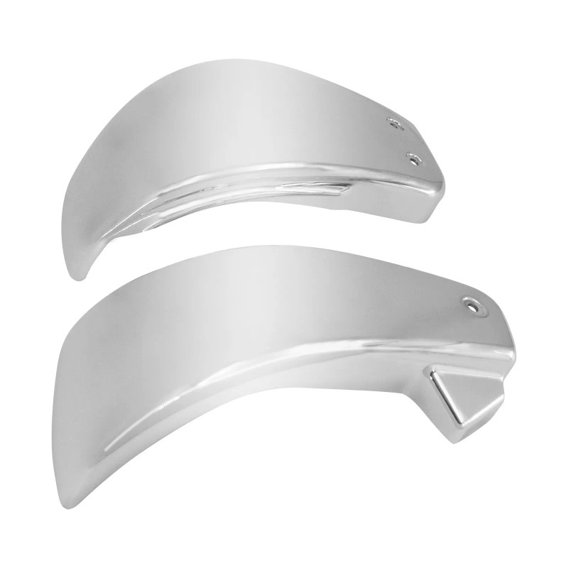 HDBUBALUS 2x Chrome Battery Fairing Side Cover Fits For Harley