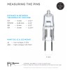 Satco S3171 / S3459 10T3/CL 10W 12V Bulb T3 Bi-Pin