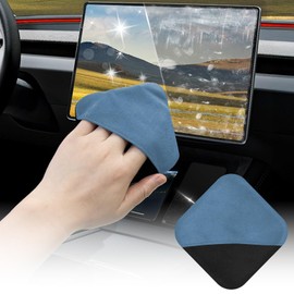 SuperKaKa Car Screen Cleaner- Vehicle Touchscreen Microfiber Cleaning Cloth, Touch Screens Clean Wipes Cars Interior Accessories for Auto Dashboard Display (Blue)