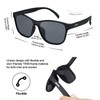 Jefoo Running Sunglasses for Women Men Polarized Retro Shades Trendy