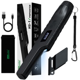 Rechargeable Metal Detector Pinpointer for Adults & Kids, Fully Waterproof Hand-held Metal Detectors Wand with One-Key Interference Elimination, Superhet-Tec Pin Pointer Metal Detector Accessories