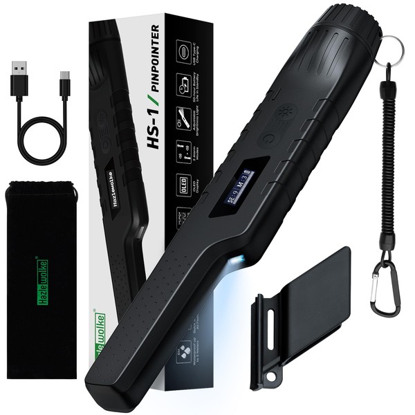 Rechargeable Metal Detector Pinpointer for Adults & Kids, Fully Waterproof